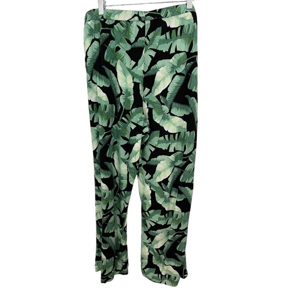 C. Wonder Plus Green Tropical Print Elastic Waist Pants Pockets! Size 22W - Picture 1 of 4